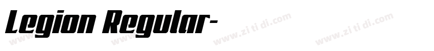 Legion Regular字体转换